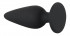 Черная анальная втулка Heavy Plug Small - 7,8 см., Orion