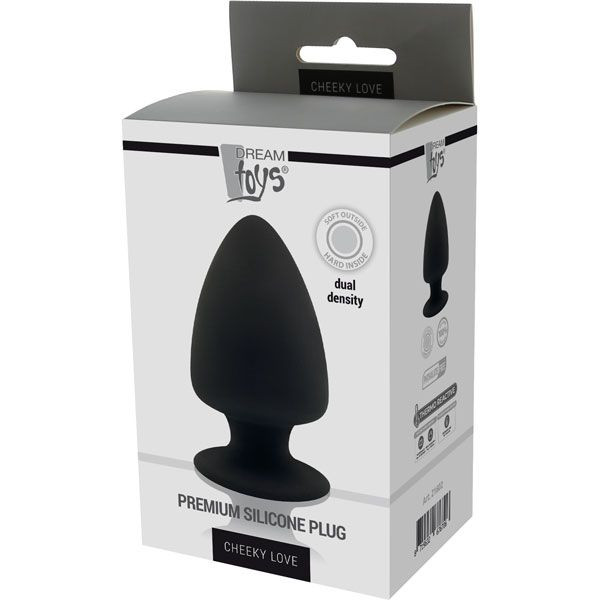 Черная анальная пробка PREMIUM SILICONE PLUG M - 11 см. , Dream Toys Черная анальная пробка PREMIUM SILICONE PLUG M - 11 см. , Dream Toys