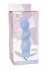 Голубая анальная пробка с вибрацией Spiral Anal Plug - 12 см., Lola toys