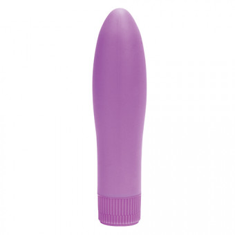 Фиолетовый вибратор SWEET PUSSY IN SILICONE - 13,5 см., Toyz4lovers