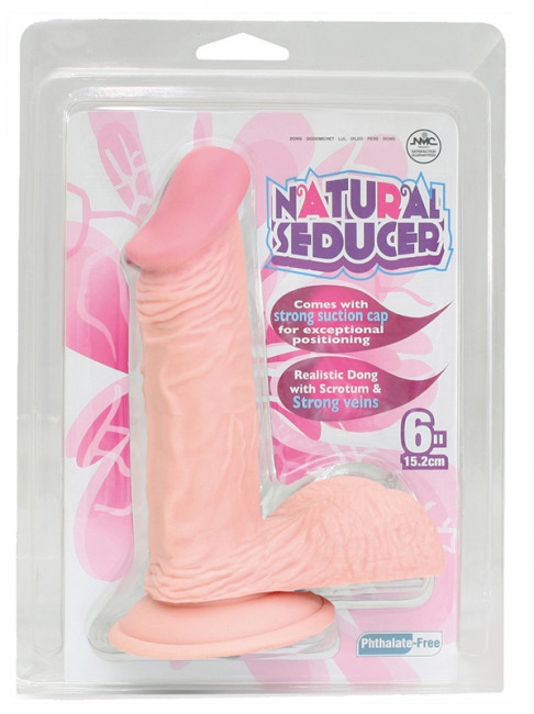 Телесный фаллоимитатор на присоске NATURAL SEDUCER 6 FLESH DONG - 15,2 см., NMC Телесный фаллоимитатор на присоске NATURAL SEDUCER 6 FLESH DONG - 15,2 см., NMC
