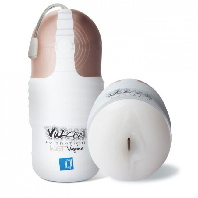 Мастурбатор-вагина с вибрацией Vulcan Love Skin Masturbator Wet Vagina Vibe, Topco Sales Мастурбатор-вагина с вибрацией Vulcan Love Skin Masturbator Wet Vagina Vibe, Topco Sales