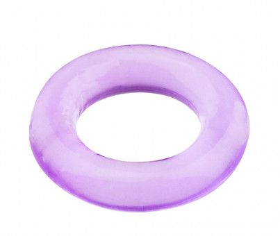 Фиолетовое эрекционное кольцо BASICX TPR COCKRING PURPLE 1INCH, Dream Toys