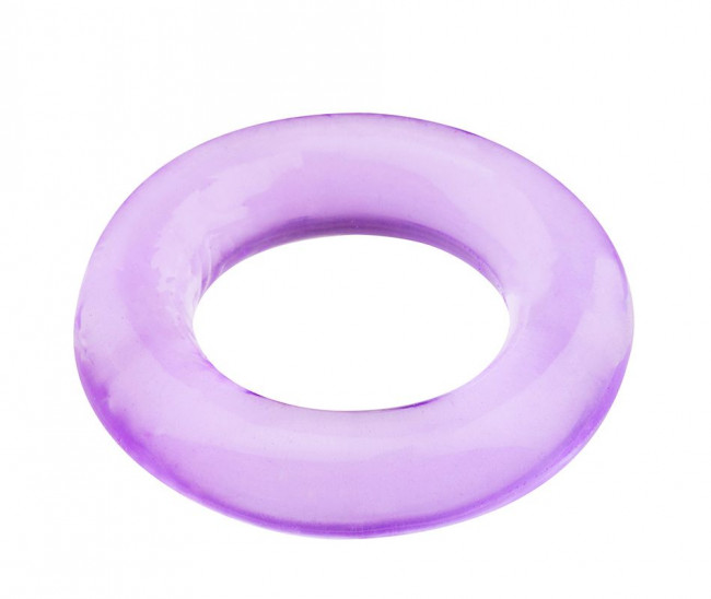 Фиолетовое эрекционное кольцо BASICX TPR COCKRING PURPLE 1INCH, Dream Toys