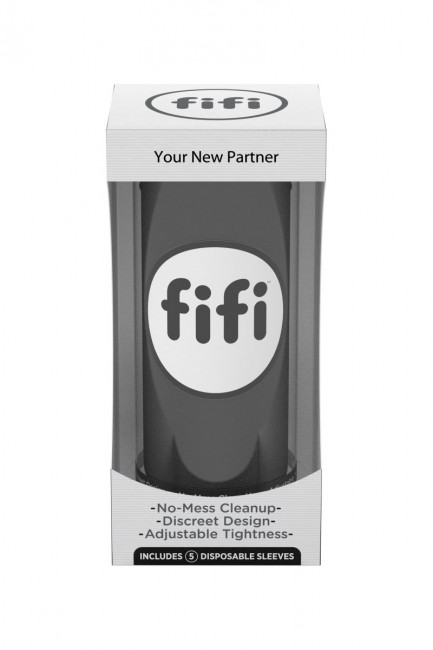 Чёрный нереалистичный мастурбатор FIFI MALE, Fifi Чёрный нереалистичный мастурбатор FIFI MALE, Fifi