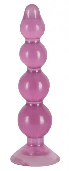 Фиолетовый анальный стимулятор-ёлочка Anal Beads - 13 см., Orion
