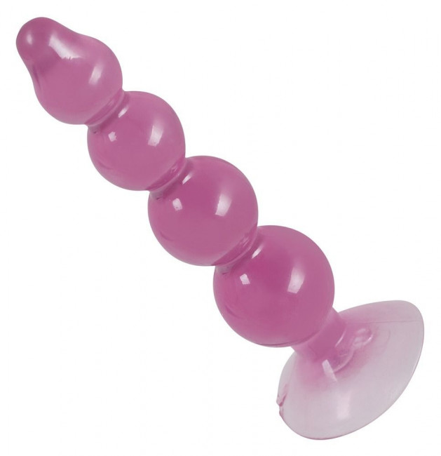 Фиолетовый анальный стимулятор-ёлочка Anal Beads - 13 см., Orion