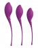 Набор из 3 фиолетовых вагинальных шариков PLEASURE BALLS & EGGS KEGEL EXERCISE SET, Dream Toys Набор из 3 фиолетовых вагинальных шариков PLEASURE BALLS & EGGS KEGEL EXERCISE SET, Dream Toys