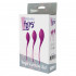 Набор из 3 фиолетовых вагинальных шариков PLEASURE BALLS & EGGS KEGEL EXERCISE SET, Dream Toys Набор из 3 фиолетовых вагинальных шариков PLEASURE BALLS & EGGS KEGEL EXERCISE SET, Dream Toys