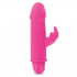 Розовый вибратор с зайчиком у основания RABBIT CRAZY HARE - 15,5 см., Toyz4lovers Розовый вибратор с зайчиком у основания RABBIT CRAZY HARE - 15,5 см., Toyz4lovers