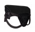 Чёрный страпон Deluxe Silicone Strap On 10 Inch - 25,5 см., Shots Media BV