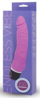 Розовый вибромассажёр с венками Endless Vibe - 20 см., Gopaldas Розовый вибромассажёр с венками Endless Vibe - 20 см., Gopaldas