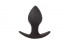Чёрная анальная пробка с широким основанием Sex Expert - 8 см., Bior toys