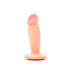 Телесный анальный фаллоимитатор из киберкожи - 11 см., Bior toys