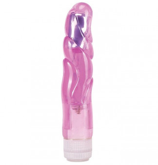 Розовый вибромассажёр BATH BOY - 17,8 см., Seven Creations