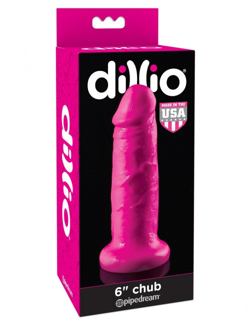 Розовый фаллоимитатор на подошве-присоске 6" Chub - 17,8 см., Pipedream