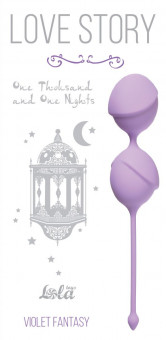 Сиреневые вагинальные шарики One Thousand and One Nights, Lola toys