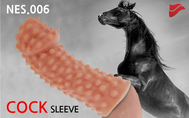 Насадка на фаллос с бугорками Cock Sleeves размера M - 14,7 см., KOKOS Насадка на фаллос с бугорками Cock Sleeves размера M - 14,7 см., KOKOS
