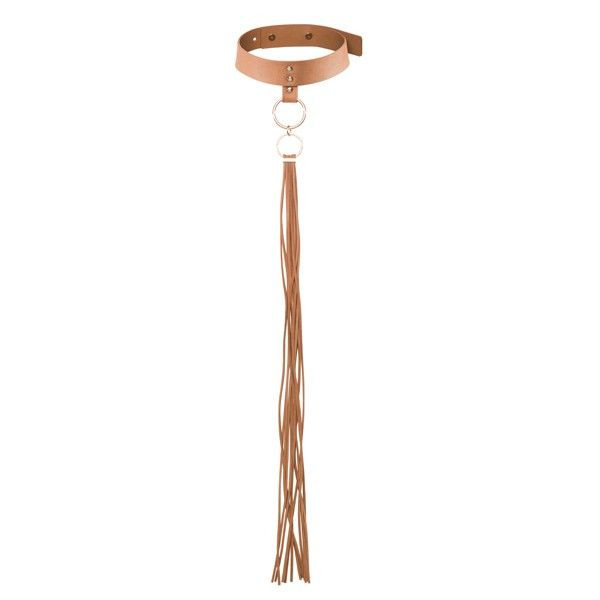 Коричневый ошейник с кистями Tassel Choker, Bijoux Indiscrets Коричневый ошейник с кистями Tassel Choker, Bijoux Indiscrets