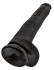 Чёрный фаллоимитатор-гигант 14" Cock with Balls - 37,5 см., Pipedream