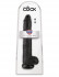 Чёрный фаллоимитатор-гигант 14" Cock with Balls - 37,5 см., Pipedream
