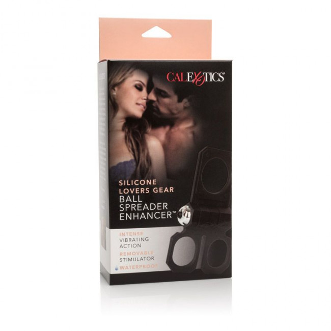 Эрекционное кольцо с вибрацией Silicone Lovers Gear Ball Spreader Enhancer с подхватами для мошонки, California Exotic Novelties Эрекционное кольцо с вибрацией Silicone Lovers Gear Ball Spreader Enhancer с подхватами для мошонки, California Exotic Novelties
