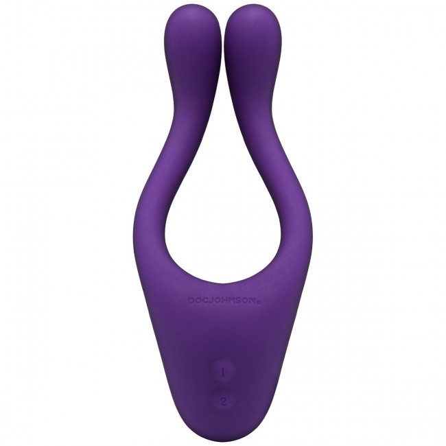 Фиолетовый вибромассажер для пар TRYST Multi Erogenous Zone Massager, Doc Johnson