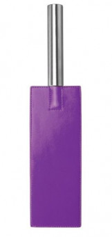 Фиолетовая прямоугольная шлёпалка Leather Paddle - 35 см., Shots Media BV