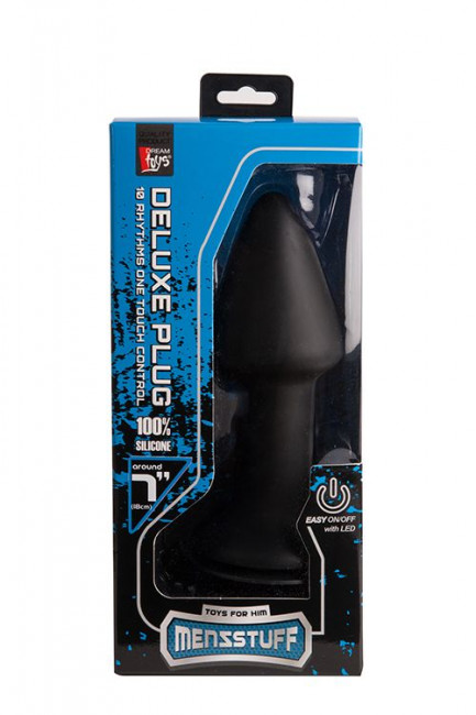 Конус с вибрацией MENZSTUFF VIBRATING BUTT PLUG 7INCH - 17,8 см., Dream Toys