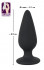 Черная анальная втулка Heavy Plug Medium - 8,9 см., Orion