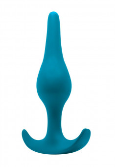 Бирюзовая анальная пробка Smooth - 12,5 см., Lola toys