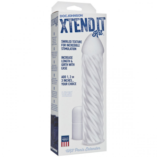 Насадка-удлинитель Xtend It Kit - Swirl - 20,3 см., Doc Johnson Насадка-удлинитель Xtend It Kit - Swirl - 20,3 см., Doc Johnson