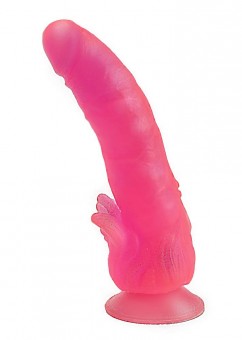 Розовый фаллоимитатор с лепестками у присоски - 18,5 см, LOVETOY (А-Полимер)