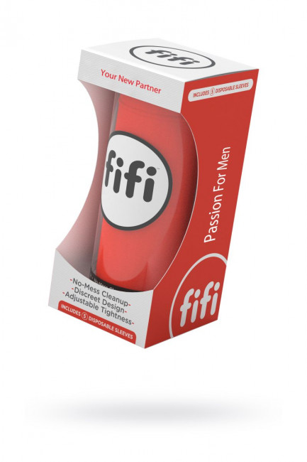 Красный нереалистичный мастурбатор FIFI MALE, Fifi