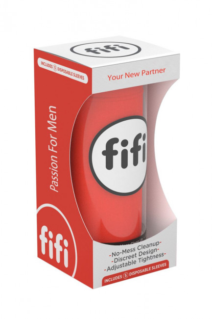 Красный нереалистичный мастурбатор FIFI MALE, Fifi