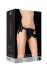 Чёрный страпон Deluxe Silicone Strap On 10 Inch с волнистой насадкой - 25,5 см., Shots Media BV