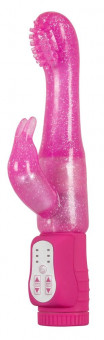 Розовый G-стимулятор с клиторальный отростком Rotating G-spot Rabbit - 25 см., Orion