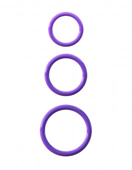 Набор из трех эрекционных колец Silicone 3-Ring Stamina Set, Pipedream