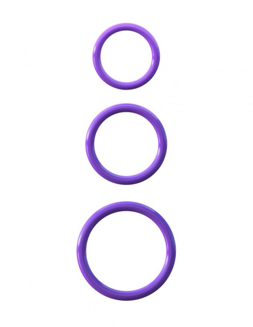 Набор из трех эрекционных колец Silicone 3-Ring Stamina Set, Pipedream