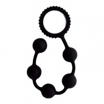 Чёрный анальные шарики MENZSTUFF BUTT BEADS - 23 см., Dream Toys