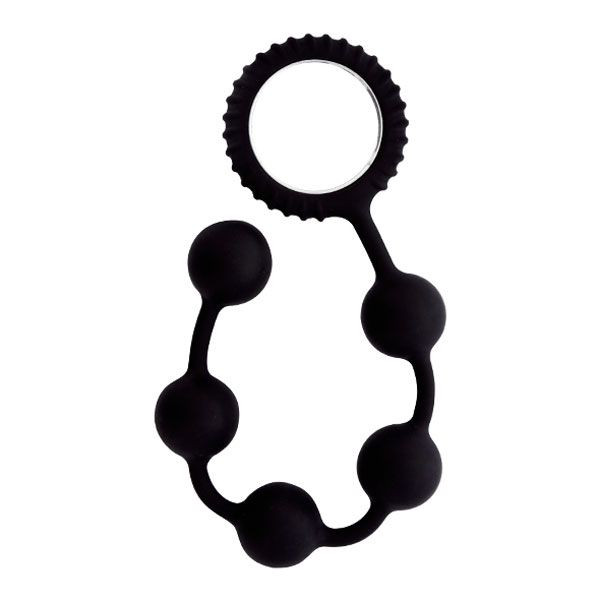 Чёрный анальные шарики MENZSTUFF BUTT BEADS - 23 см., Dream Toys