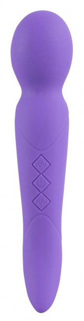 Фиолетовый вибратор Rechargeable Dual Motor Vibe - 22 см., Orion