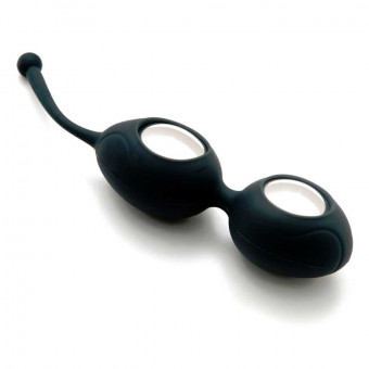 Черные вагинальные шарики со смещенным центром тяжести Silicone Ben Wa Balls, Fifty Shades of Grey