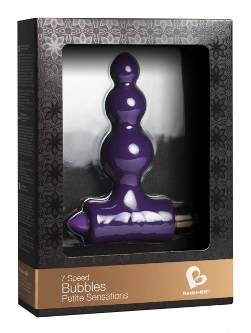 Фиолетовая анальный виброёлочка Petite Sensations Bubbles - 10,8 см., Rocks-Off Фиолетовая анальный виброёлочка Petite Sensations Bubbles - 10,8 см., Rocks-Off