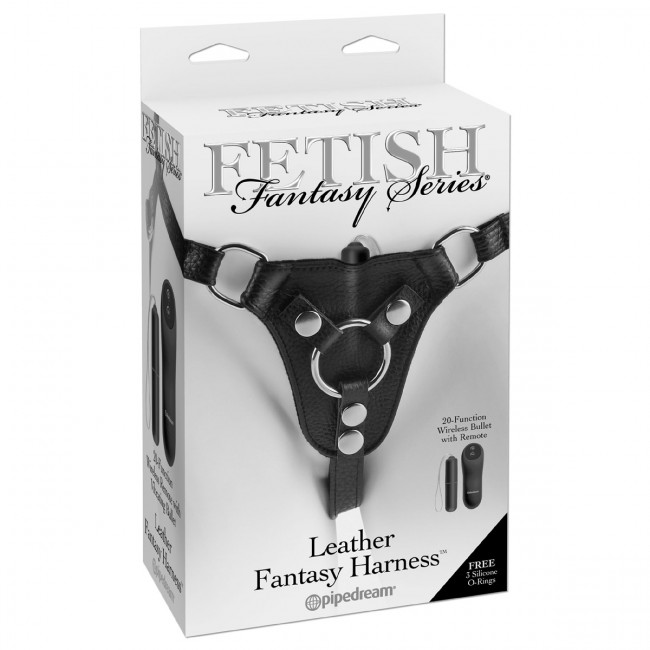 Женские трусики с креплением для страпона Leather Fantasy Harness, Pipedream Женские трусики с креплением для страпона Leather Fantasy Harness, Pipedream