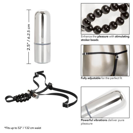 Черные стимулирующие трусики с вибрацией Lovers Thong with Pleasure Beads Черные стимулирующие трусики с вибрацией Lovers Thong with Pleasure Beads
