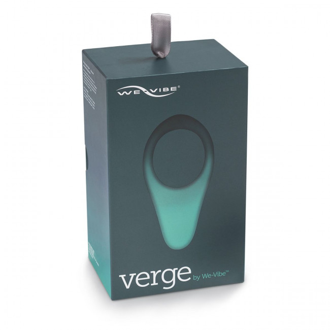Чёрное эрекционное виброкольцо We-vibe Verge, We-vibe