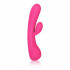 Розовый вибромассажер Impress “g” со стимуляцией клитора - 18 см., California Exotic Novelties Розовый вибромассажер Impress “g” со стимуляцией клитора - 18 см., California Exotic Novelties