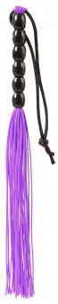 Фиолетовая мини-плеть из резины Rubber Mini Whip - 22 см., Blush Novelties