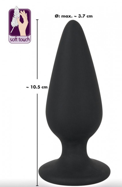 Черная анальная втулка Heavy Plug Large - 10,5 см., Orion Черная анальная втулка Heavy Plug Large - 10,5 см., Orion